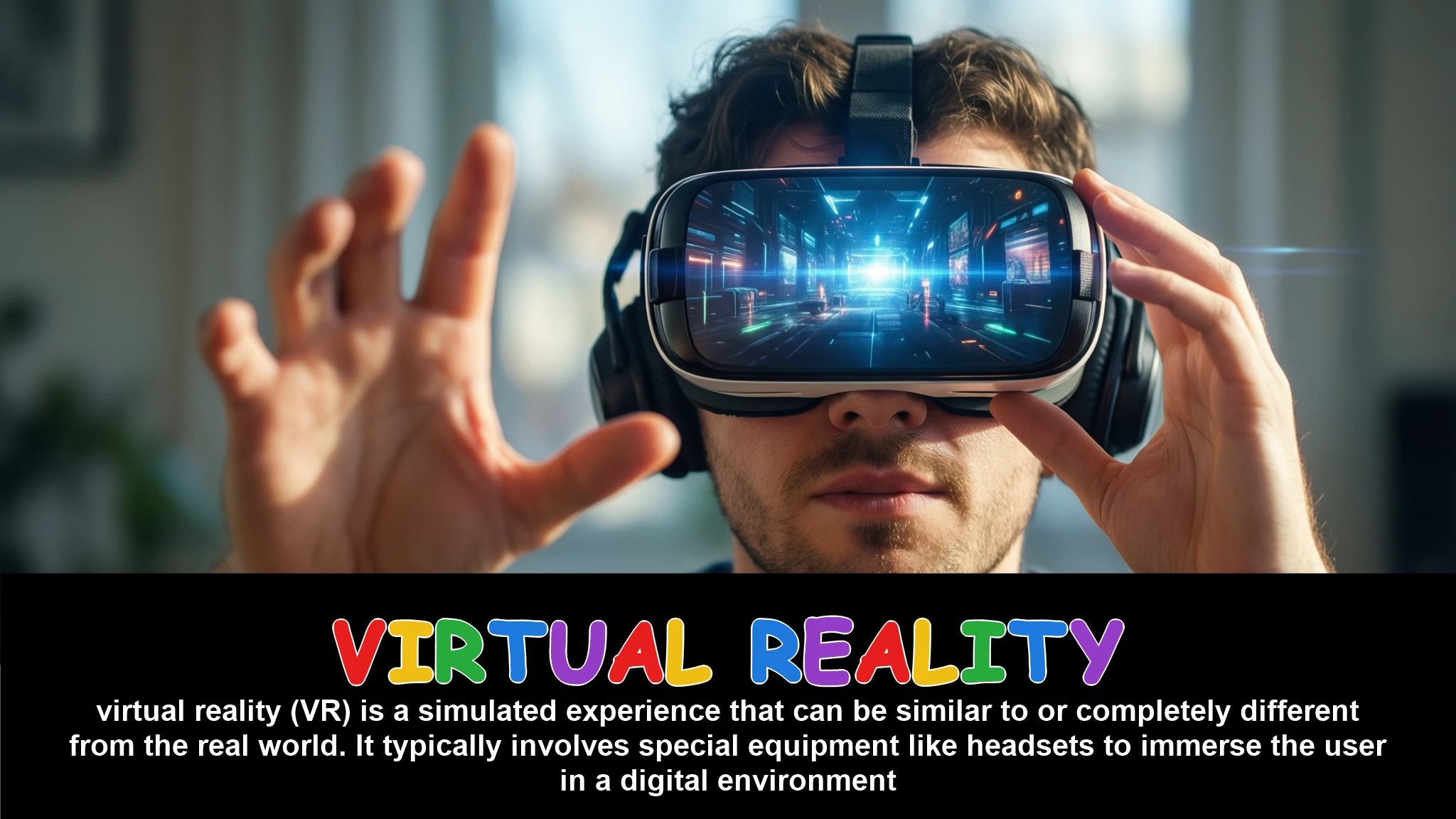 English Illustration for virtual reality